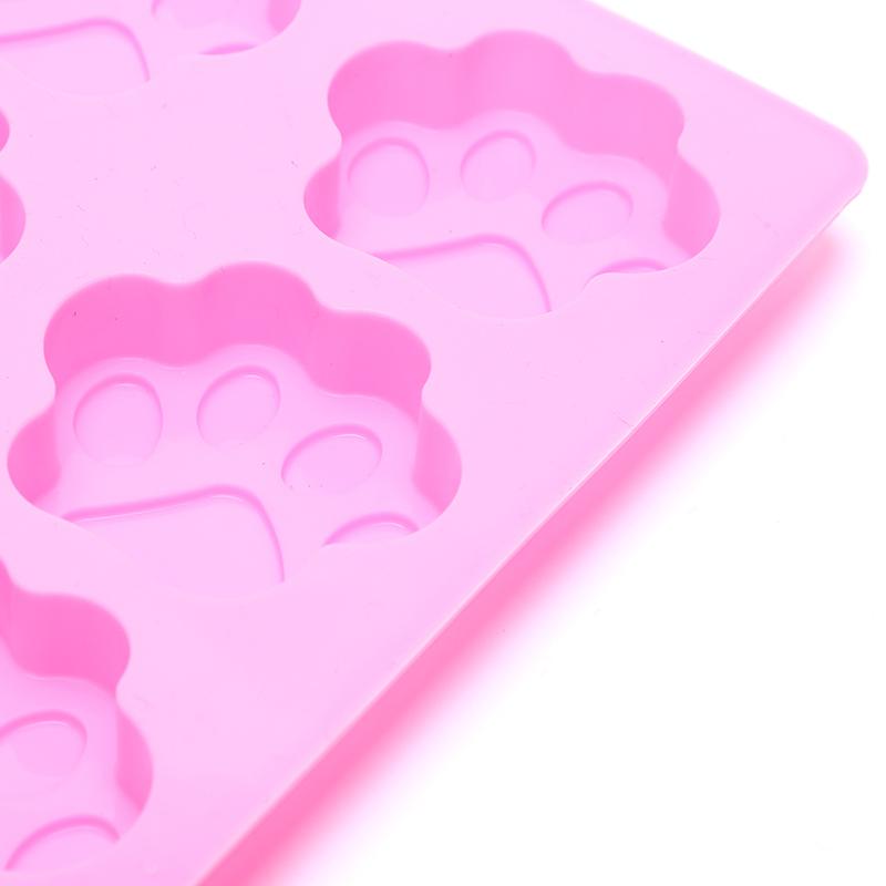 Dog Cat Paw Print Mold Silicone Cake Baking Mold Soap Mold Kitchen Tool