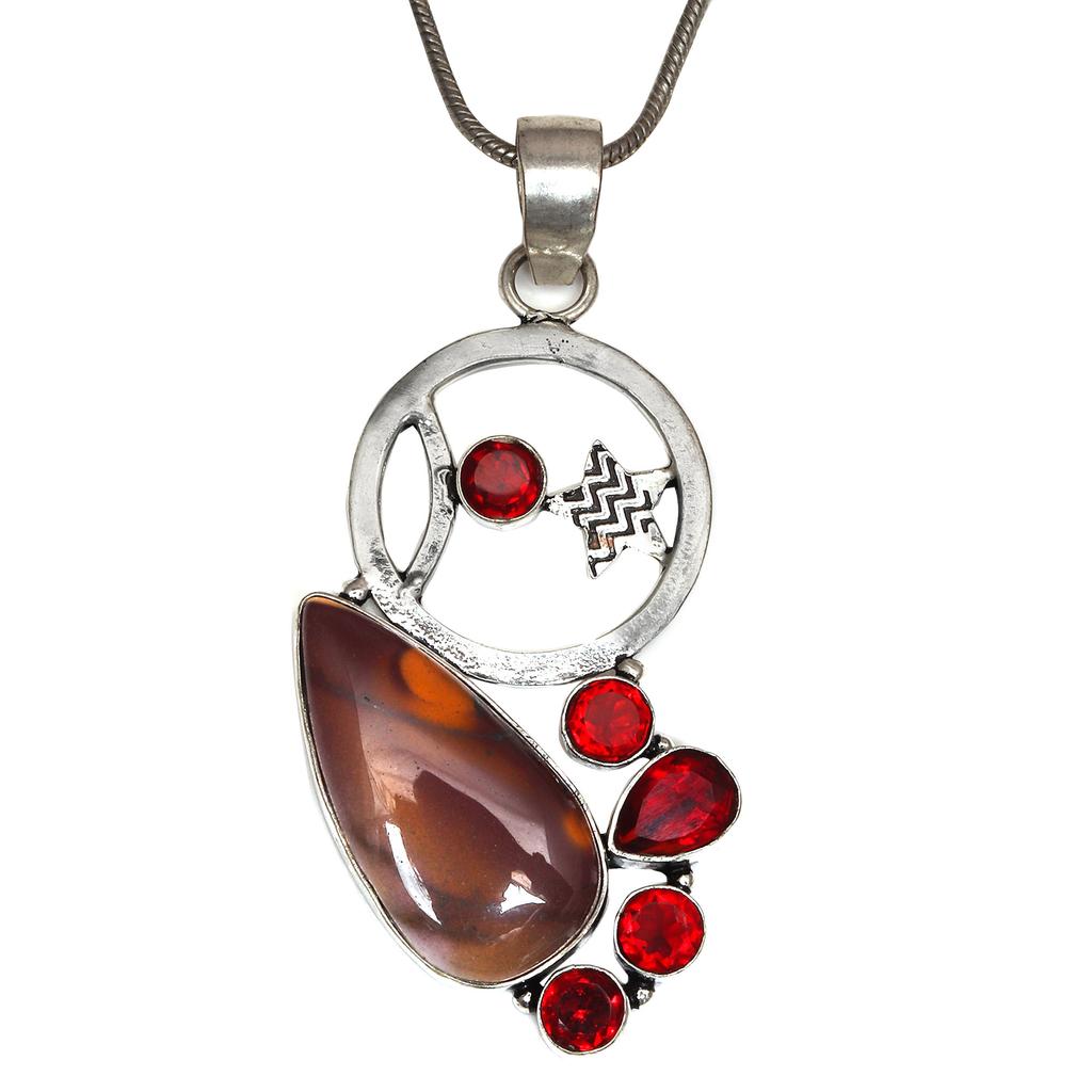 Wild Horse Jasper Silver Jewelry Gemstone 2.25"  Pendants Handmade Pendant