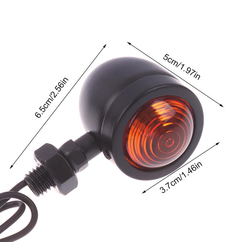 2 шт. ретро мотоциклетные поворотники аксессуары для мотоциклов универсальные 12 В однопроводные поворотники огни для Cafe Racer