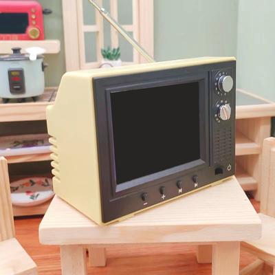 1:12 кукольных миниатюрных телевизоров, игровое видео, мини-телевизор, модель гостиной, бытовая техника, декор, игрушка, кукольный дом, аксессуары