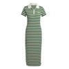 Striped Polo Casual Dress Women Dress Multicolor JC6178