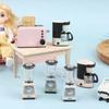 Миниатюрный кукольный домик Декор кухни Симуляция Электрическая модель Игрушка для детей