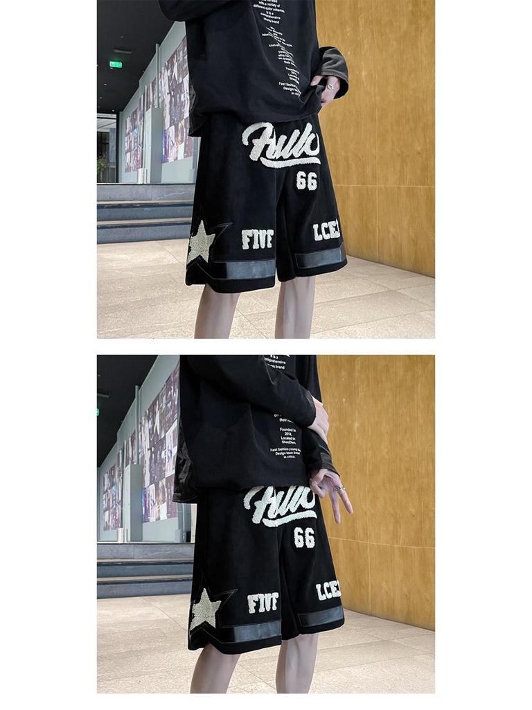 Мужские модные вышитые летние шорты - стили хип-хоп, ретро, японский и гонконгский