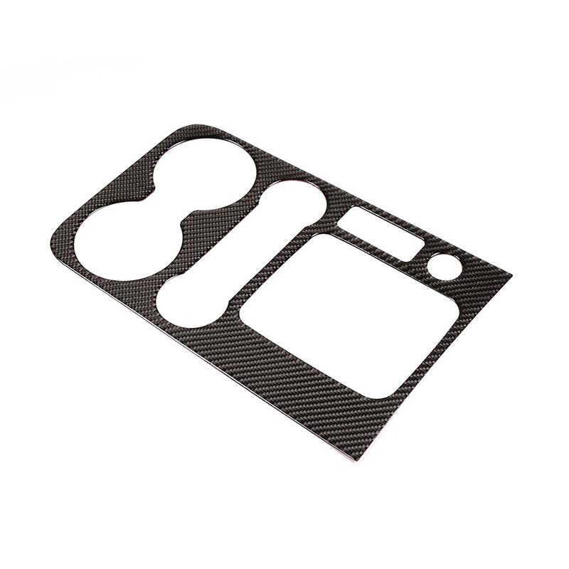 Автомобильный салон из углеродного волокна, центральный механизм управления, панель переключения передач, держатель стакана для воды, накладка для VW Touareg 2011-2015 2016 2017