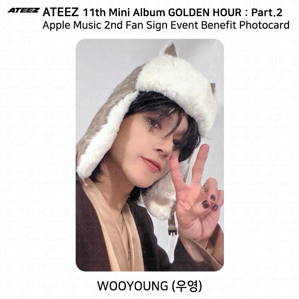 ATEEZ Golden Hour Part.2 2nd Fan Sign Event Фотокарточка Apple Music