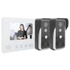 2?Проводная система видеодомофона 7-дюймовый монитор 2 камеры Высокое разрешение Ночное видение Домашний Интерком