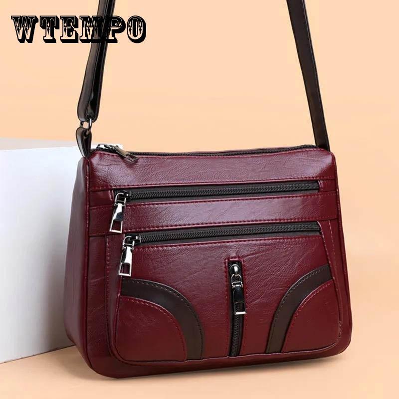 Многослойная женская сумка с текстурой овчины, модная сумка через плечо большой вместимости, женская сумка через плечо среднего возраста, материнские сумки