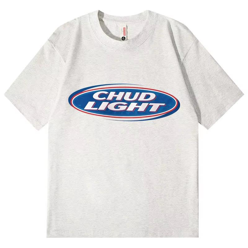 Chud Light Funny Meme TShirt High Quality Fashion Oversized TShirts Unisex Women Casual Cotton Short Sleeve T Shirts Streetwear