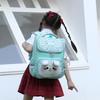 Trendy Cartoon Print Kids Backpack For School With Durable Waterproof Oxford Fabric And Comfortable Shoulder Straps