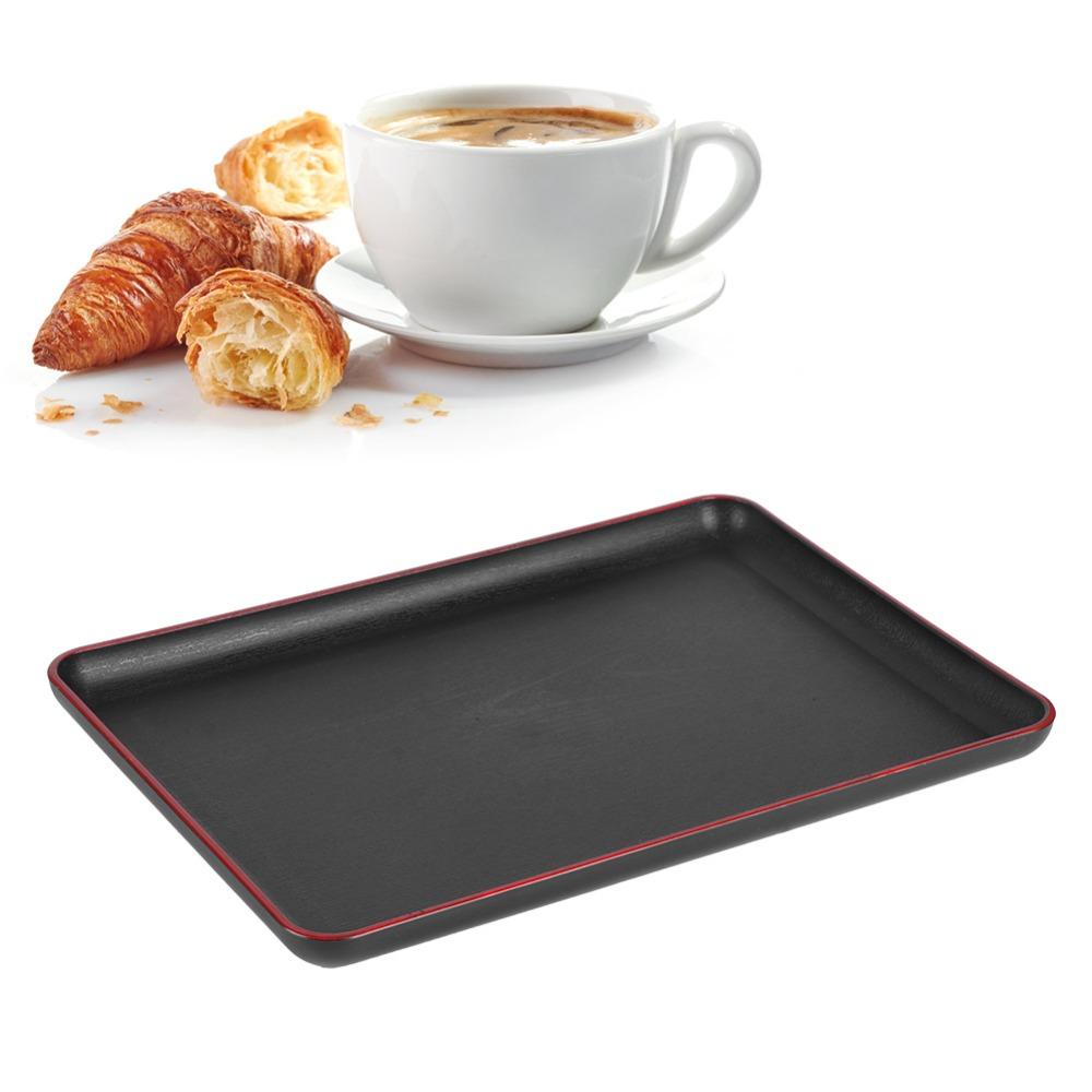 Anti-slip Matte Restaurant Serving Tray Rectangular Overall Cafe Plate Hotel Table Service