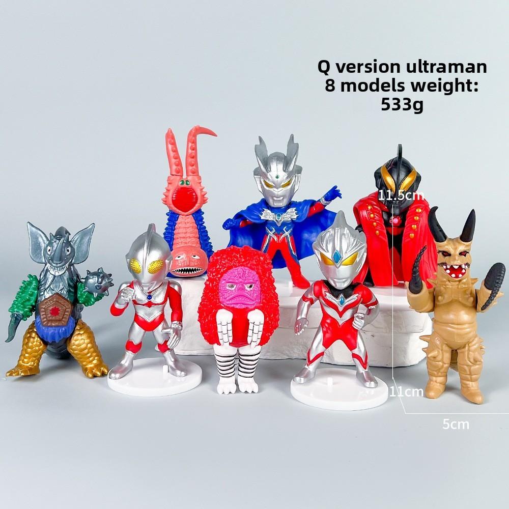 Ultraman And Monster Pvc Action Figures Set With Articulated Joints For Collectors