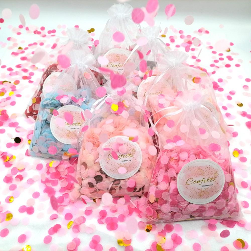 3 пакета круглых конфетти поп красочный прозрачный наполнитель для воздушных шаров новый бумажный конфетти свадебное украшение