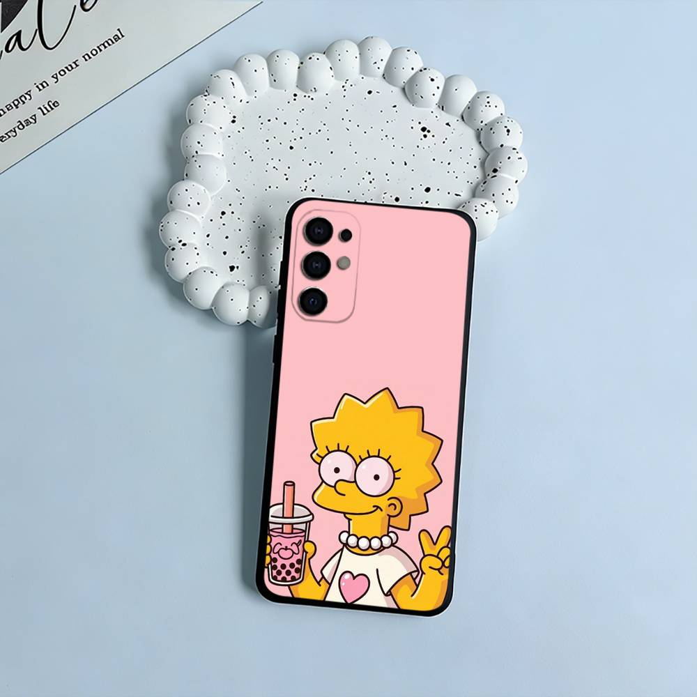 Симпсоны-Забавный Мультяшный Чехол Для Телефона Для Samsung S25,S24,S21,S22,S23,S30,Ultra,S20,Plus,Fe,Lite,Черный Мягкий Силикон