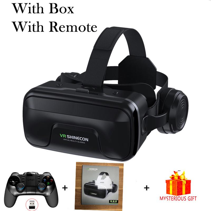 VR Shinecon 10.0 Шлем 3D Очки Виртуальная реальность Шлем Для Смартфона Очки Смартфона Гарнитура Viar Видео Игровой Бинокль
