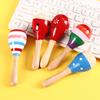 Wooden Sand Hammer Orff Percussion Instrument Children Kindergarten Baby Music Musical Instrument Toys Early Education Teaching Aids Sand Ball
