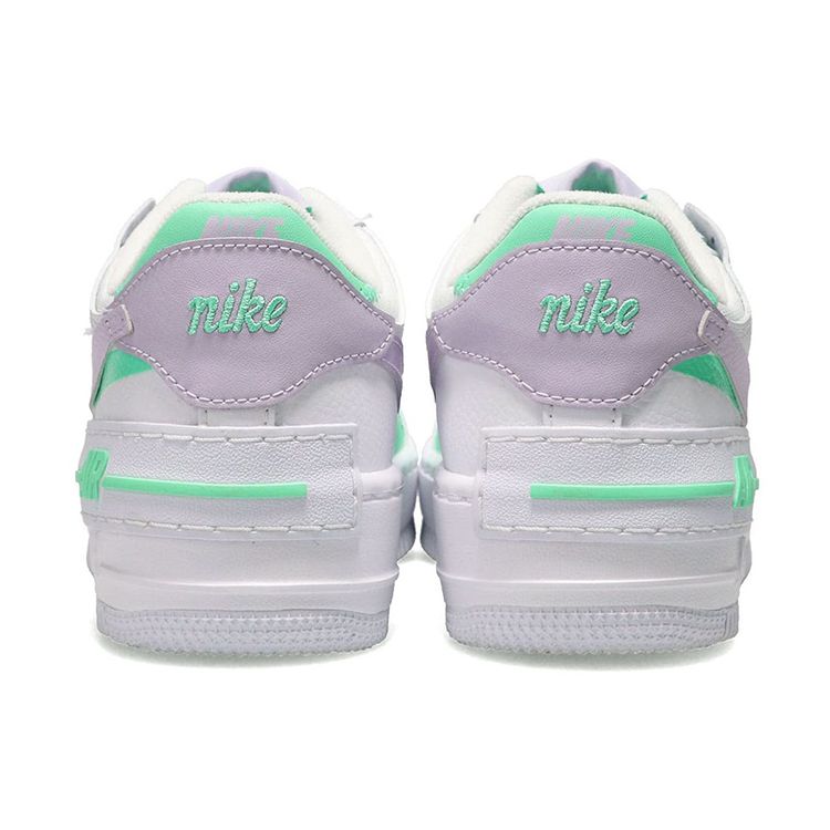 Nike Женские Air Force 1 Shadow Infinite Lilac Football Grey Green Glow White CU8591-103