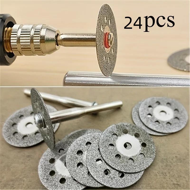 12 шт./набор 22 мм HSS отрезной диск пильный диск по металлу отрезные абразивные инструменты для вращающегося инструмента Dremel режущий диск