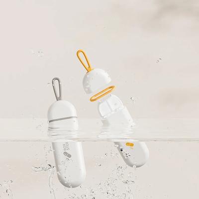 Портативный красочный контейнер для лекарств на 3 отделения, контейнер для здоровья, таблетница, разделители, дорожная таблетница, маленькая коробочка, легко носить с собой