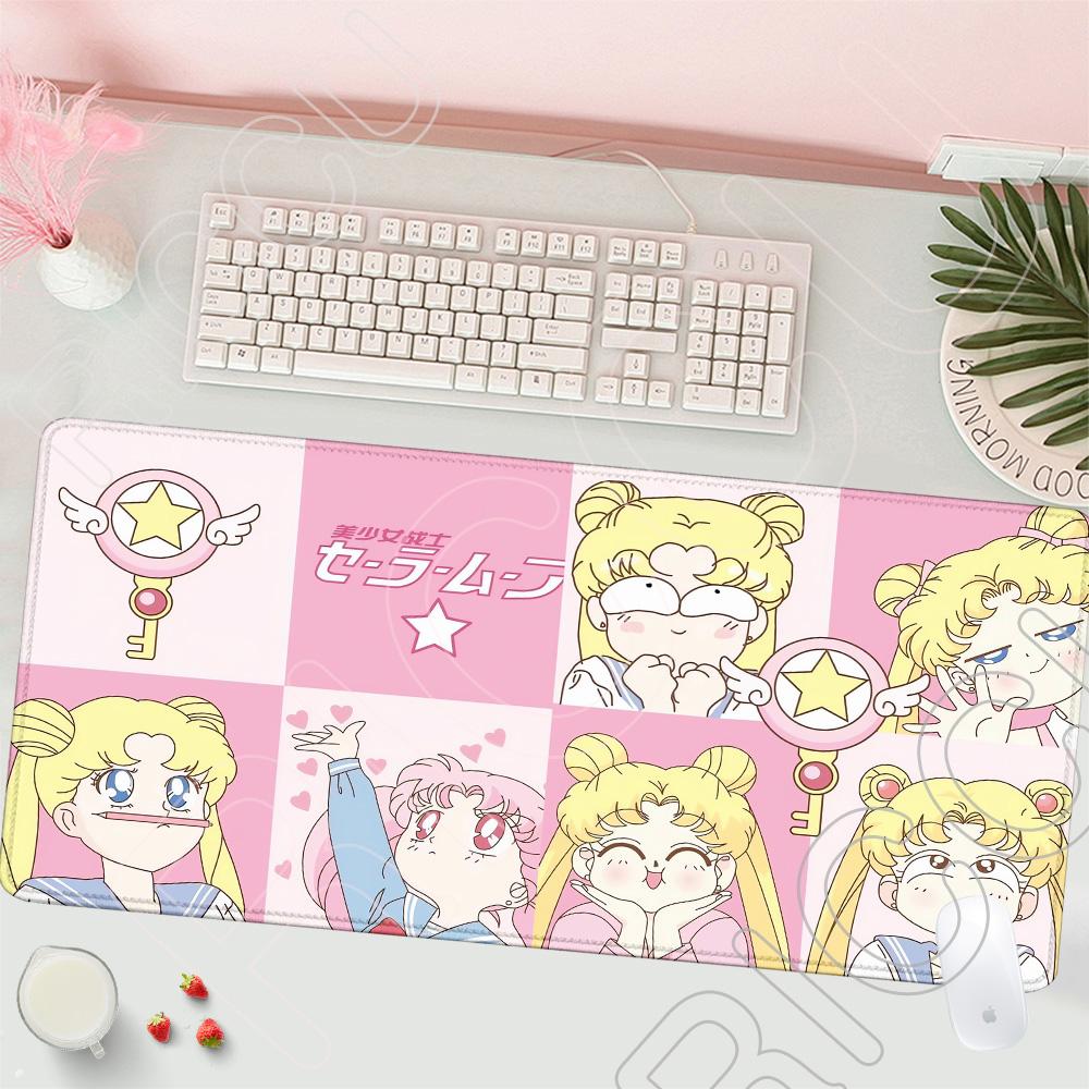 XXL HD Printing S-Sailor Moon Mouse Pad Rug Large Keyboard Mousepad Laptop Anime Laptop Kawaii Desk Mat Cartoon Extend Game Pads