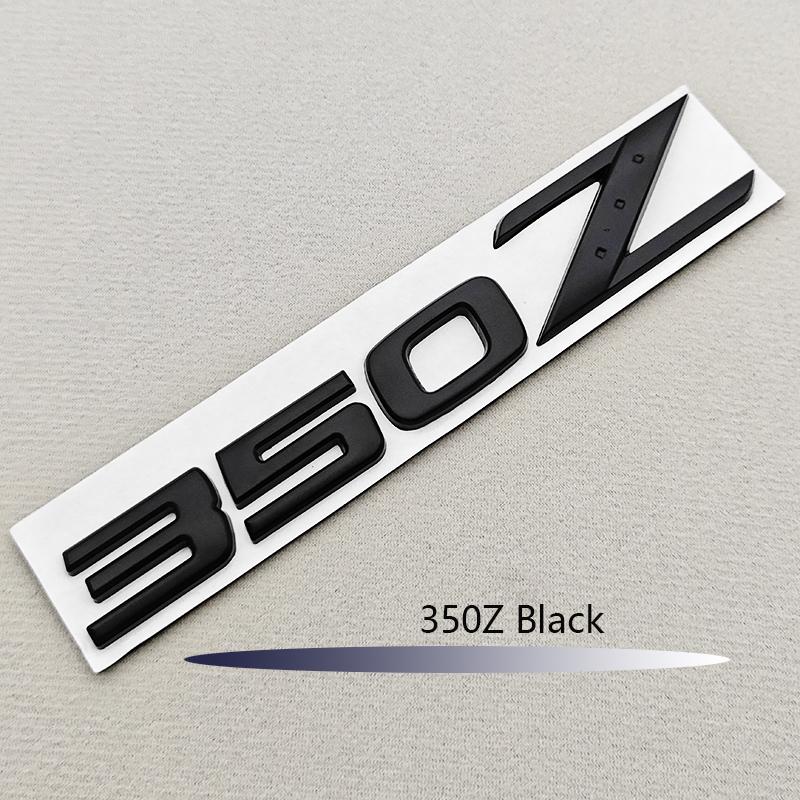 3D Black Chrome 350Z 370Z Emblem Rear Trunk Badge Letter Logo Sticker For Nissan Fairlady Car Styling Accessories Replacement