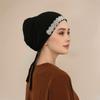 Модные блестящие стразы Хлопковый модальный внутренний чепчик Шапка Женский мусульманский хиджаб Подплаток Трикотажные шапочки Ислам Тюрбан Женский головной платок