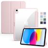 Case with Pen Holder Trifold Acrylic Clear Back Hard Cover for IPad 10.2 9.7 Pro 11 IPad 10 9 8 7 6 Case Ultra Thin Shockproof Protective Cover