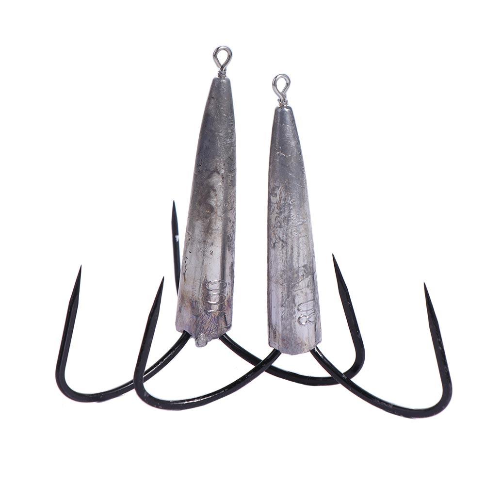 Super Sharp Three Hook Round Bend Treble Huge Fishhooks Huge Treble Hooks Saltwater