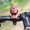 Bike Motor Accessories Pig with Propeller Helmet Broken Wind Rubber Pigs Toy Car Bicycle Pink Piggy Ornaments Handlebar Decor