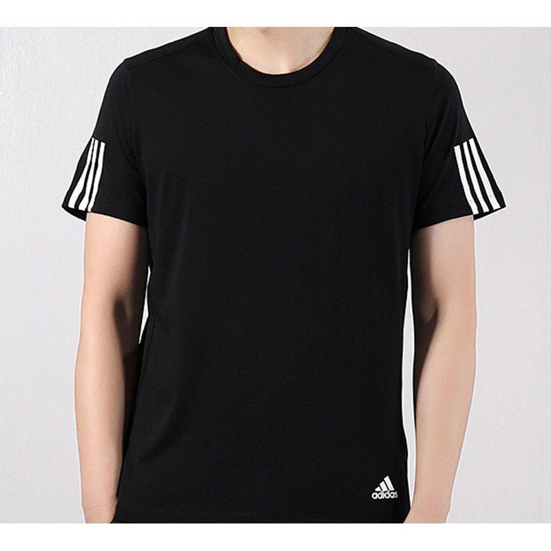 adidas Футболки Мужские Черные С Круглым Вырезом Умеренный Прямой Крой DZ2487