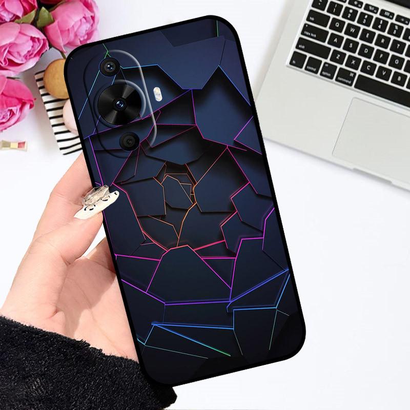 Чехол для Huawei Nova 12S Nova12S Милый Мультяшный Чехол Мягкий Силиконовый Чехол для Телефона Для Huawei Nova 12S Бампер Астронавт Раскрашенные Чехлы