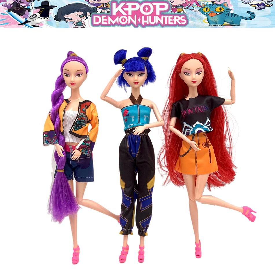 Аниме K-pop Охотники на демонов Кукла Виниловая игрушка Руми Мира zoi Персонаж виниловая маска фигурка Подарок на день рождения Подарки фан-клуба