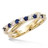 Gold Plated Ring 'Celestina' Golden White Sapphire - 6 Mm