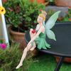 Фигурка Феи цветов Юшэн, расписанная, сидящая, статуэтка феи, садовая скульптура феи для украшения комнатных и уличных кашпо, бонсай