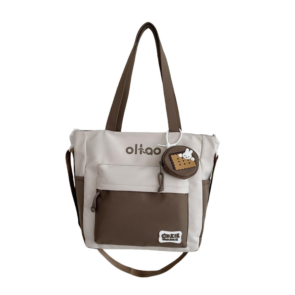 Классная сумка через плечо, женская пригородная сумка через плечо большой вместимости, студенческая сумка для обучения