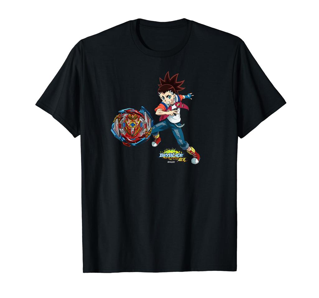 Beyblade Burst Sparking Red Blade Aiga Infinite Achilles & T-shirt