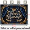 Birthday Party Banner, Elaborate Polyester Backdrop Wall Decor for Celebration