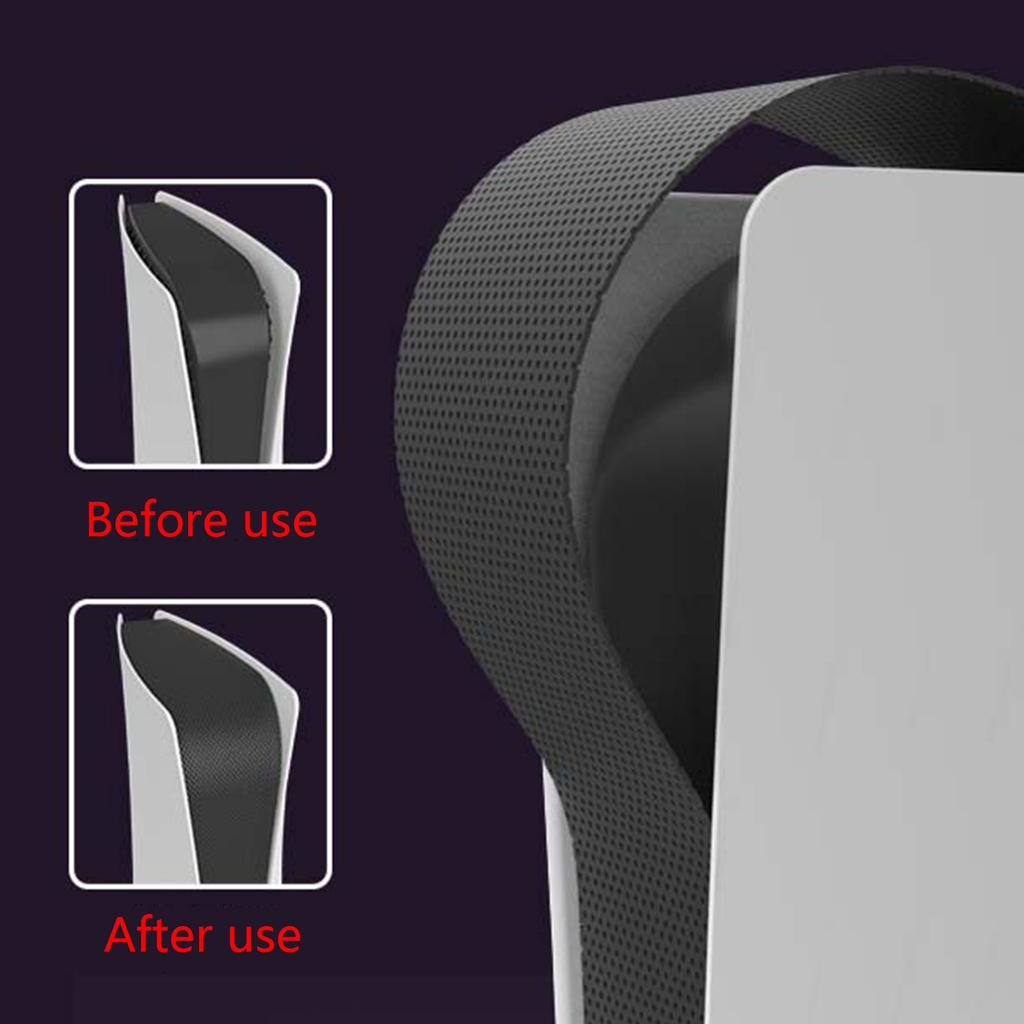 Пылезащитная накладка на среднюю полосу корпуса игровой консоли, гибкая сетка, защитная сетка, подходит для PS5, пыленепроницаемая накладка-скин, барьерная крышка для радиатора