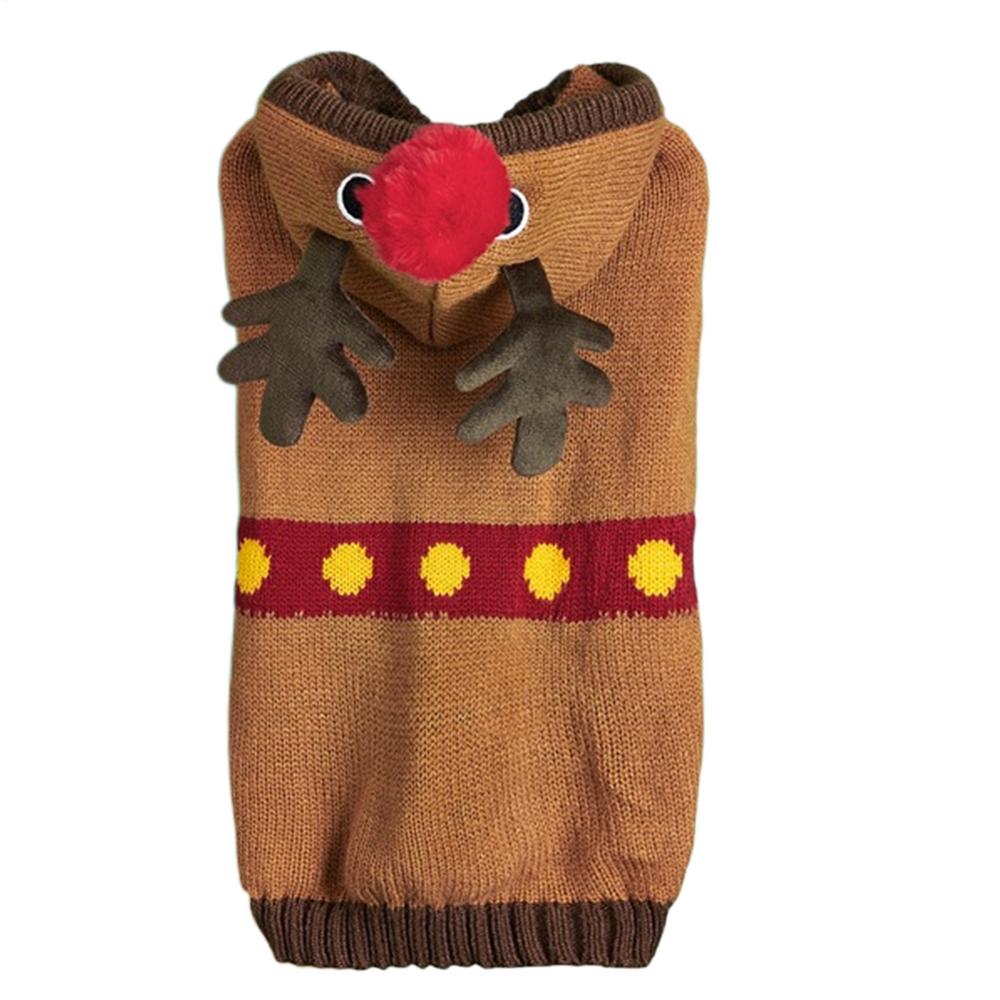 Christmas Sweaters For Dogs Soft Hoodie Dog Sweater Breathable Pullover Pet Sweater Holiday New Year Christmas Clothes For Small