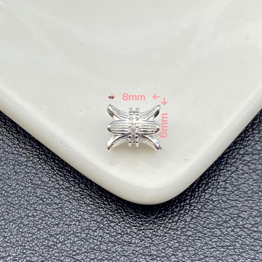 Циркониевые Бусины со Стразами для DIY Украшений - Тонкие Разделительные Бусины, Ручная Работа, Кристальные Подвески, Бисерная Работа