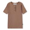 9 12 лет Logi Коричневая вискозная футболка в рубчик akis9Ts043