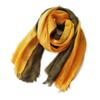 Gradient Color Block Bamboo Yarn Scarf for Women - Japanese Korean Mori Girl Style, Autumn Winter Cotton Linen Flax Shawl