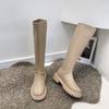 Fashion Thigh High Boots Women Platform Shoes Thick Soled Female Knee High Boots Autumn Winter Ladies Long Motorcycle Boots