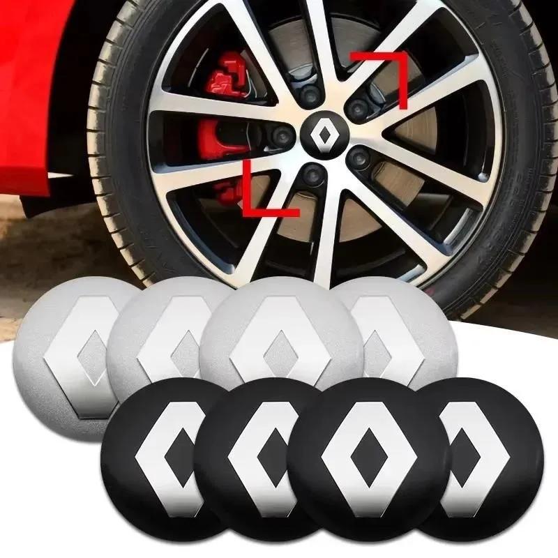 4PCS 56mm Car Badge Wheel Center Cover Stickers Hub Caps Decal For Renault Megane 2 3 4 Twingo Clio Talisman Captur Kwid Y777