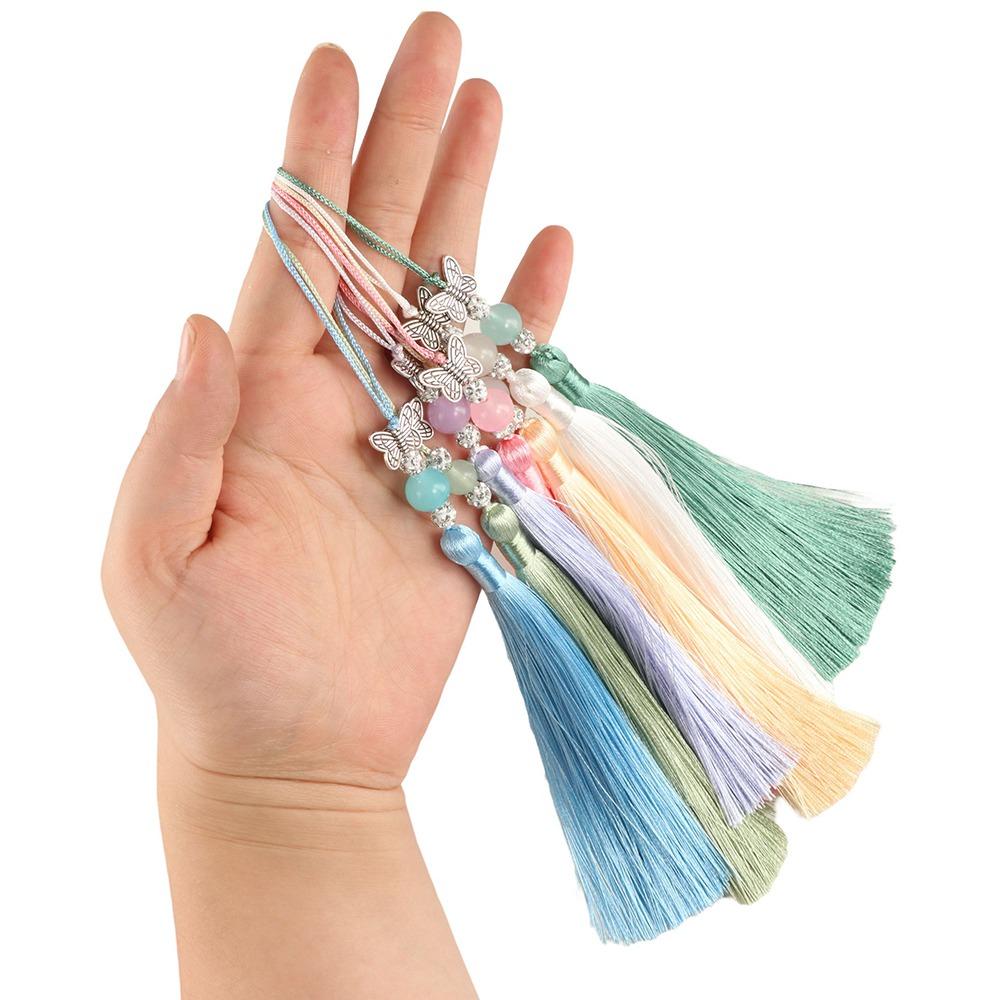 Lucky Tassel Car Keyring Lanyard Phone Pendant Chain Bookmark Tassels Jewelry Making