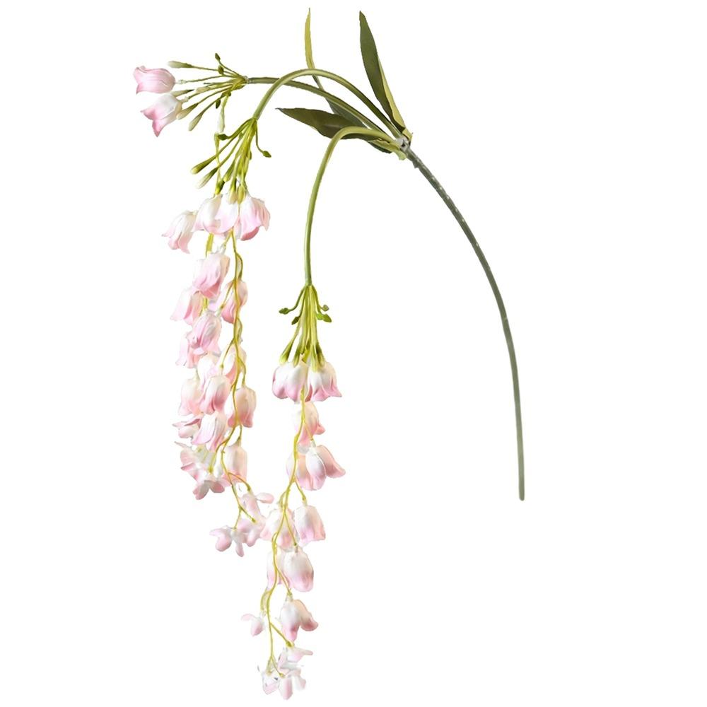 108СМ Искусственные цветы глицинии Шелковый материал Подвесной дизайн Искусственные цветочные растения Зеленый цвет Гирлянда