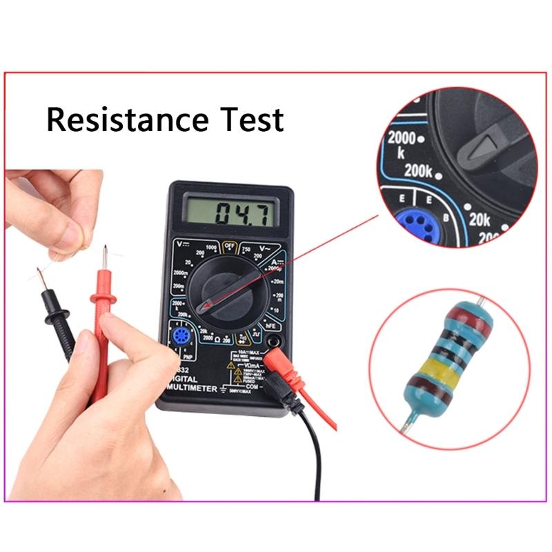 Small LCD Digital Multimeter with Frequency Counter Auto Ranging Function ABS for Electronic Repair & Maintenance
