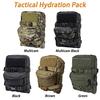 TWINFALCONS Water Bag, Tactical Pouch, Hydration Pack, Military Style, 500D Nylon, Molle Water Bottle Pouch, Large Capacity Storage, Multi-Pockets, Mu
