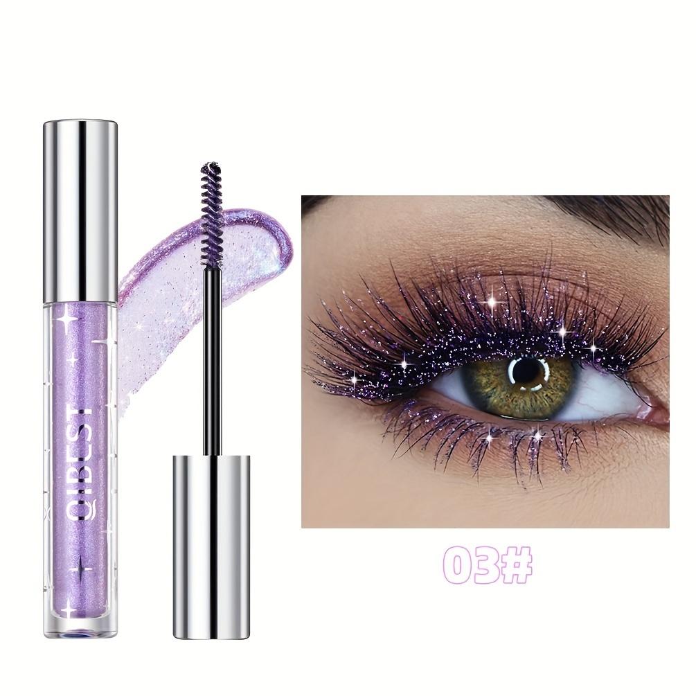 1pc Glitter Diamond Mascara Sparkly Snowflake Waterproof Smudge-proof Eyelash Makeup For Music Festival