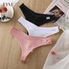 Cotton Women Sexy V-Waist Thongs Women's Comfortable G-String Panties Underwear Skin-friendly Briefs For Women Low Waist Panty Intimates