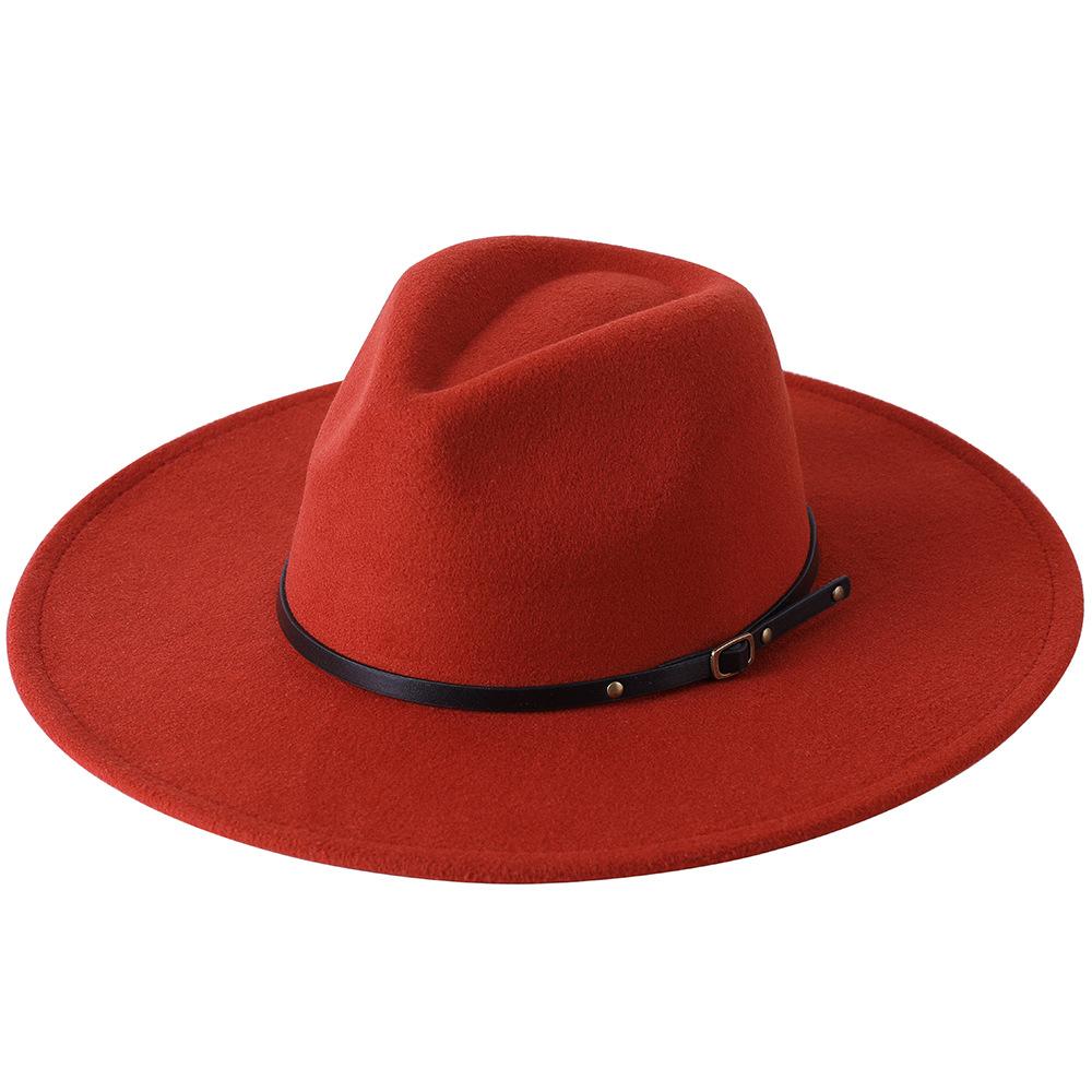 Шерстяные теплые шляпы Fedora с широкими полями, женские однотонные топы, джазовая фетровая шляпа для мужчин, панама Gamble, желтые шляпы